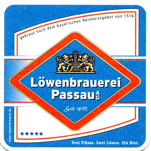passau pa-by löwen blau 1-12a (quad180-blauer rahmen-seit 1895)